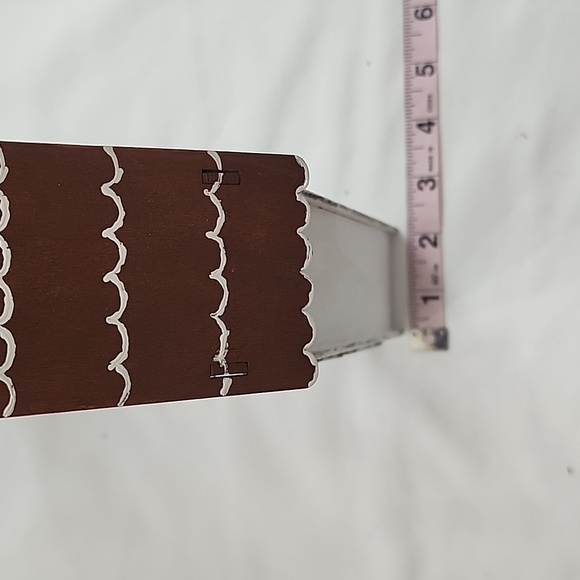 Hand Crafted Lighted Christmas Advent Calendar Box Shelf - Picture 11 of 13